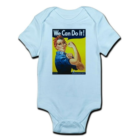 

CafePress - We Can Do It Rosie The Riveter Body Suit - Baby Light Bodysuit