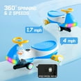 thumbnail image 6 of FanttikRide 2 in 1 Ultra Electric Wiggle Car with Pedal, Kids Car, MagicMute Motor Swing Car, 2 Speeds, 9 Color Modes, Digital Display, Bluetooth, for Ages 3 and Up, 150 Lbs, Sailor Blue, 6 of 9