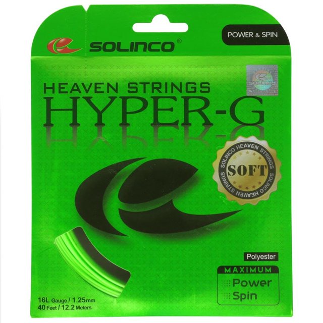 Juego de cordajes de tenis suaves Solinco Hyper-G (16L)
