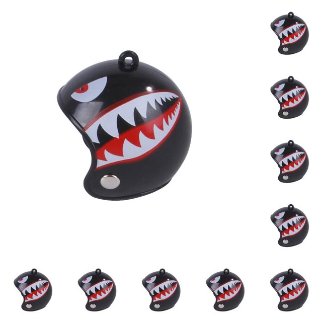 Greeniant Casco Sombrero para mascotas Shell Headwear Sombreros Disfraces ajustables Accesorios Protección Sombrero Juguete Aves de corral Pollo Pájaro tiburón 10piezas Greeniant CBP378500