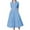 Blue, variant on hotojiny Casual Dresses for Women Formal Collar Button up Flowy Dress 3/4 Sleeve A-Line Work Dress with Pockets