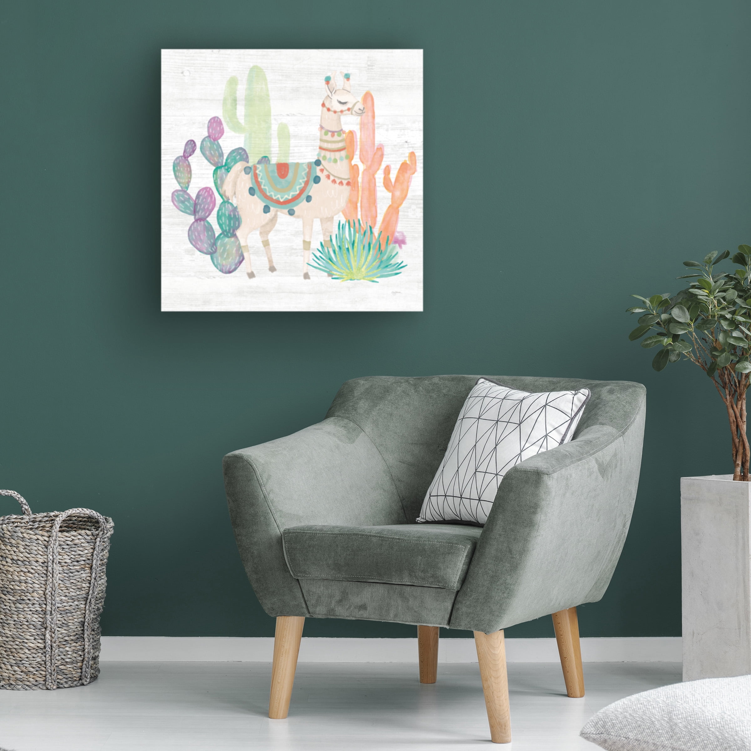 Mary Urban 'Lovely Llamas II' Canvas Art