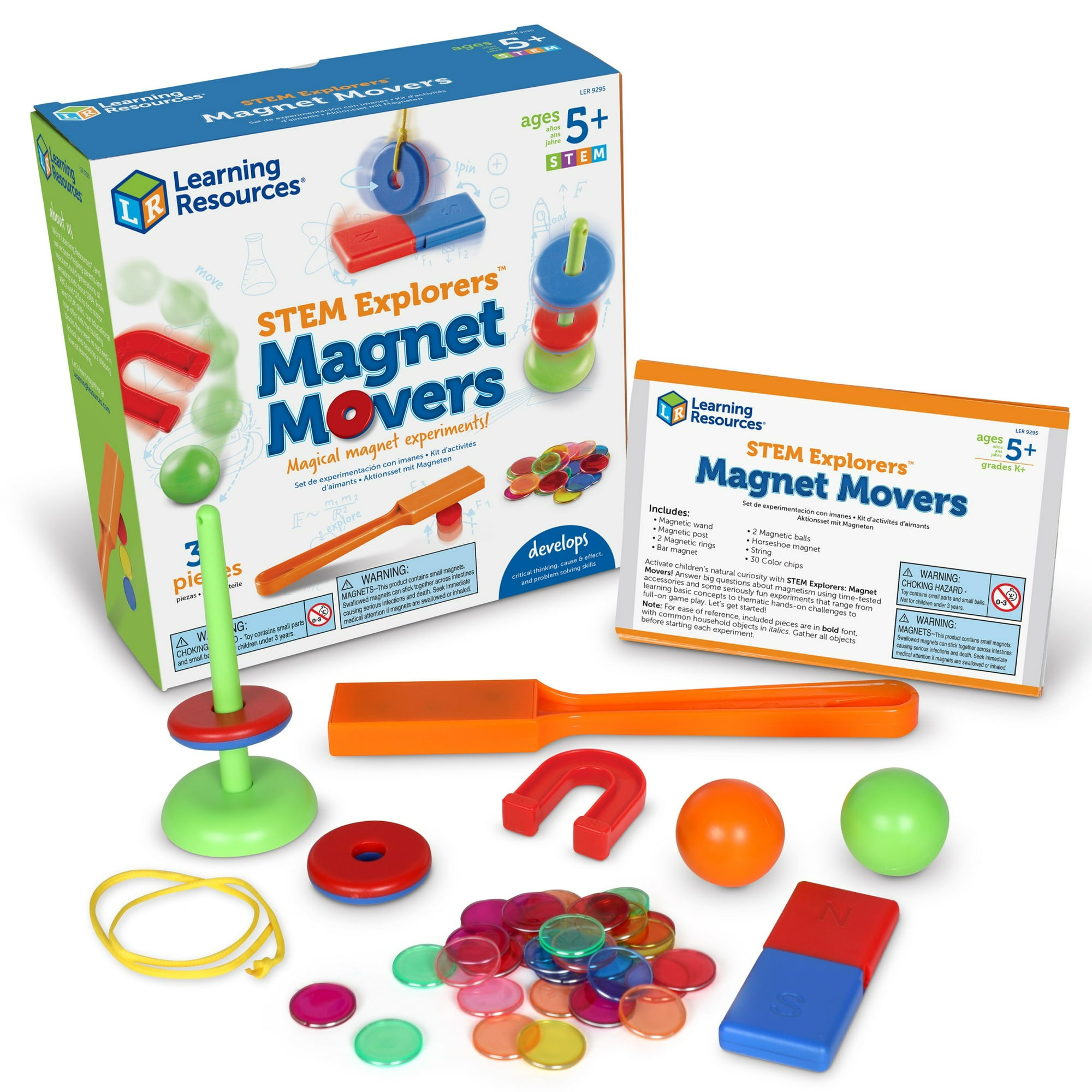 Learning Resources STEM Explorers Magnet Movers Science For Kids Sensory Bin, Ages 5+