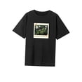 thumbnail image 3 of Camiseta para mujer, ropa de verano para mujer, camisa con cuello redondo para ir de compras y mochilero Negro, 3 of 7