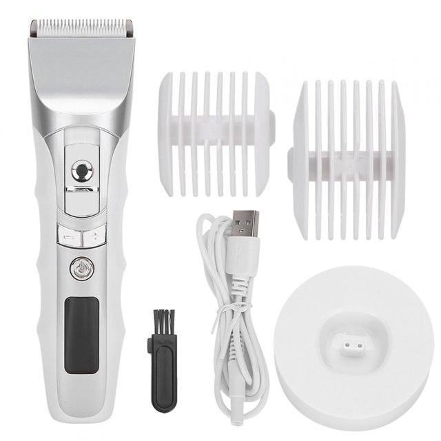 Recortadora De Cabello Inalámbrica, Cortadora De Cabello Profesional, Recortadora De Cabello Con Carga USB, Corte De Cabello De Peluquería Duradero Para El Hogar De Hombres Ccdes Oro