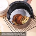 thumbnail image 4 of Lot de 30 Feuilles de Papier pour Friteuse à Air Chaud Rondes Imperméables Tapis de Cuisson de Cuisine Résistants à la Chaleur Accessoires de Barbecue Type 2 20CM, 4 of 8