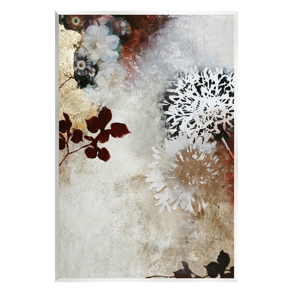 Flower Blossom Silhouette Outlines Abstract Graphic Art Unframed Art Print Wall Art