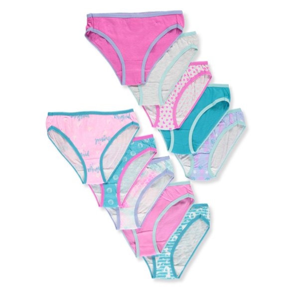 Chili Peppers Girls' 10-Pack Bikini Panties (Little Girls)