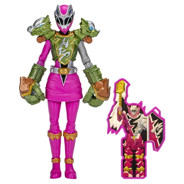 Figura de acción Spider-Man Power Rangers Dino Fury rosa de 6 pulgadas