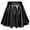 Black, variant on Miqool Women's Shiny Metallic Wet Look Stretchy Flared Pleated A-Line Mini Skater Skirt for Cocktail Party Club Night Out