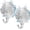 Clear, variant on Suction Cup Hooks, 2 Pack Clear Shower Suction Hooks Waterproof Removable Heavy Duty Suction Cups Wreath Hangers for Window, Bathroom, Shower Wall, Tile, Glass Door, Camper, Kitchen