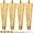 Natural, variant on Hard Wood Furniture Legs with Gold Caps 6 Inch Mid-Century Modern Replacement Legs for Couch Dresser Cabinet Vanity Ottoman Walnut Color Sofa Legs Set of 4