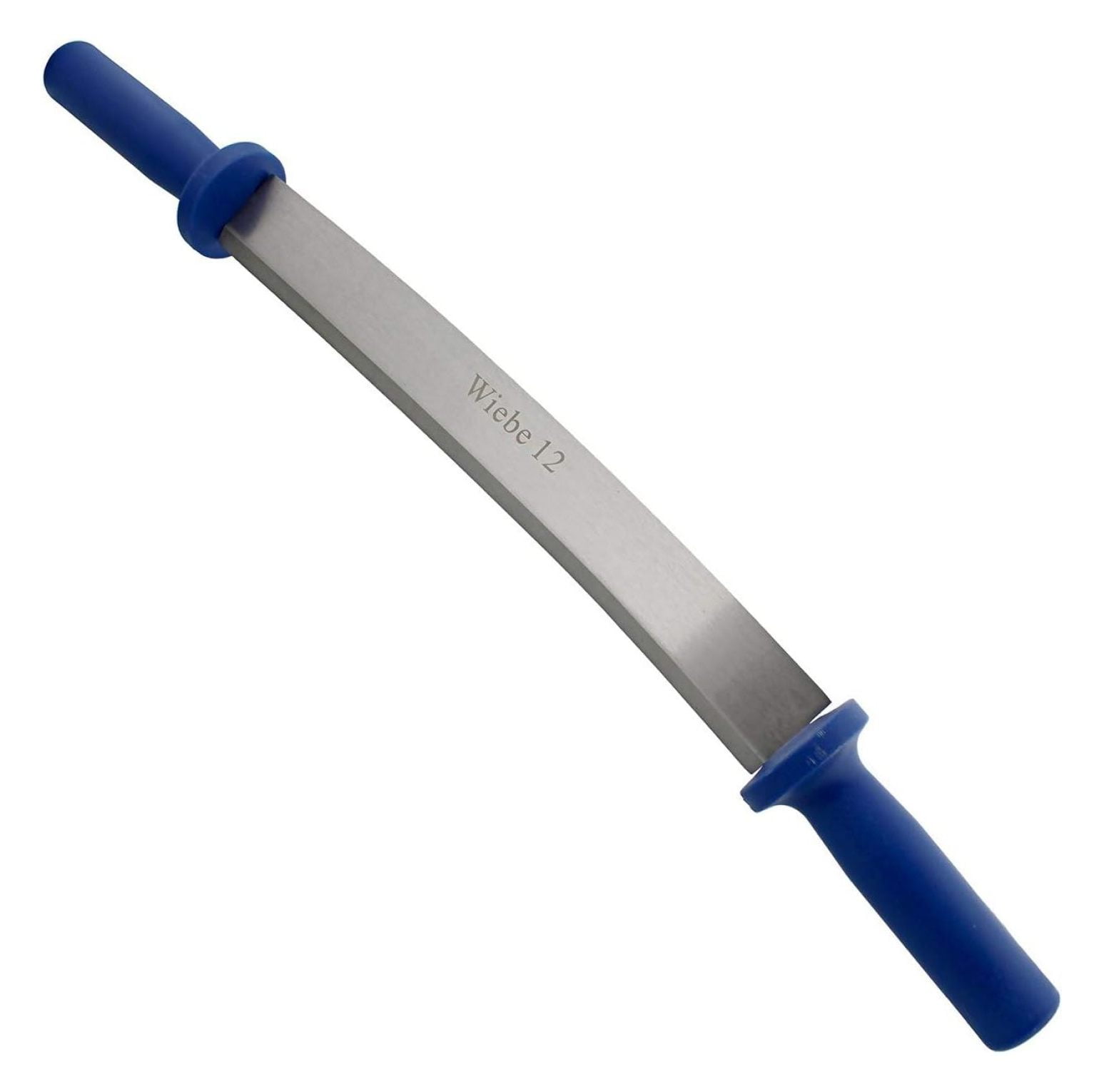 12 Inch Fleshing Knife Hide Tanning Fleshing Tool – Dual Handle Hide Scaping Flesher Tool Leather and Taxidermy Supplies