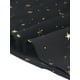 thumbnail image 3 of Vestido de mujer de gasa con cintura fruncida y manga larga con estrellas brillantes Negro XS, 3 of 3