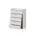 thumbnail image 4 of ACME Zeena 5-Drawer Wooden Chest in White, 4 of 5