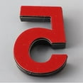 thumbnail image 2 of JINGT 3D Numeral Door Sign Self-Adhesives Glossy House Number Outdoor Address Sign Plate For Yard Floating Door Number Mailbox Signs 5, 2 of 5
