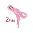 thumbnail image 3 of INSPIRE CHIC 2 Pairs Flat Colorful Fashion Shoelaces for Shoes Boots Sneakers Pink 100cm/39.4", 3 of 6