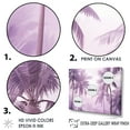 thumbnail image 3 of Designart "Lagoon Amidst Lavender Jungle Palm Trees" Palms & Palm Trees Floater Framed Wall Decor, 3 of 5