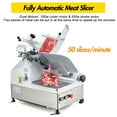 thumbnail image 2 of EastVita 550W Commercial Meat Slicer,12.6" Carbon Steel Blade,Double Motor Deli Meat Slicer,0-15mm Adjustable Thickness, 2 of 8