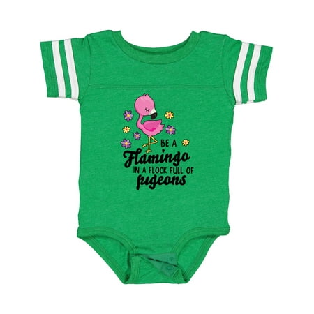 

Inktastic Be a Flamingo in a Flock of Pigeons with Flowers Gift Baby Girl Bodysuit