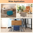 thumbnail image 6 of Uxcell 14" x 20" x 15" Stretch Rectangle Ottoman Cover Fabric Ottoman Slipcovers Footstool Protector for Living Room/Indoor [Navy], 6 of 7