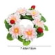 thumbnail image 3 of mfyjkho Guirnalda navideña de peonías para velas, ideal para decorar mesas festivas, corona floral de plástico con centro de 8,5 cm para centros de mesa con velas, 1 unidad, 3 of 7