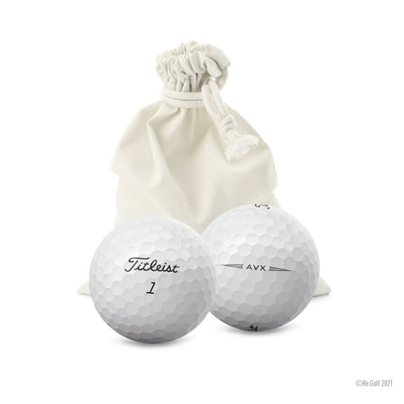 Titleist AVX - Quantity 12 in Eco-Friendly Bag (Professionally Recycled)