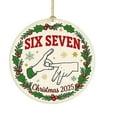 thumbnail image 2 of Christmas Six And Sevens Theme Series Decorative Hanging Ornaments, Unique Holiday Decoration Set For Christmas Trees, Wreaths, Garlands, And Home Seasonal Display, 2 of 6