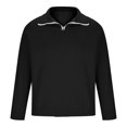 thumbnail image 3 of Blusa y camisa de manga larga con cuello vuelto para hombre, sudadera deportiva de cuello redondo, sudadera con capucha lisa de manga larga, blusa de poliéster para hombre, 3 of 5