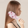 thumbnail image 3 of Cartoon Ladybug Detangling Hair Brush - Lightweight Round Bristle Brush for Daily Use, Painless Knot Removal & Scalp Care, Cute Print for Girls & Women, 3 of 5