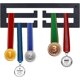 thumbnail image 1 of Soporte para exhibición de medallas de hierro negro, soporte para colgar medallas en la pared, fácil de instalar, para corredores, nadadores y todos los deportes., 1 of 7