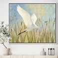 thumbnail image 2 of Designart ' Snowy Egret in Flight vII ' Farmhouse Framed Canvas, 2 of 3