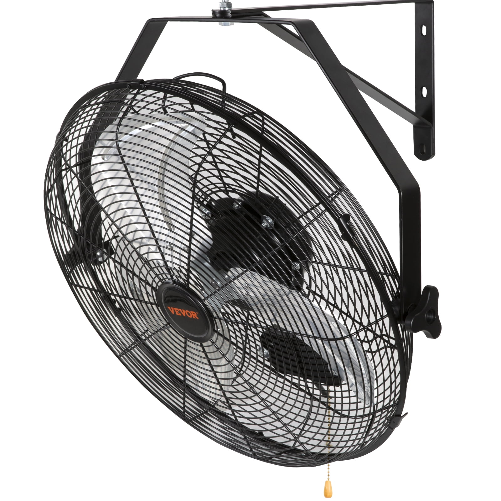 VEVOR Wall Mount Fan, 18 Inch,3-speed High Velocity Max. 4150 CFM, Waterproof Oscillating Industrial Wall Fan, Commercial or Residential for Warehouse, Greenhouse, Workshop, Patio, Black, ETL Listed