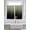 Green, variant on Black White Living Room Curtains 2 Panel, Modern Geometric Abstract Gradient Striped Cafe Window Treatment, Farmhouse Bedroom Bathroom Kitchen Curtains Drapes 104"x54"