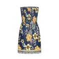 thumbnail image 4 of Dvkptbk Women's Summer Dresses 2024 Mode Boho Floral Robe de Plage Sans Bretelles Maxi Robe Grande Taille Tube Top Longue Jupe Robe de Plage, 4 of 7