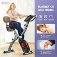 thumbnail image 4 of Wonder Maxi Exercise Bike Magnetic Fitness Folding Stationary Bike for Indoor Home Gry up to 440 lbs(Red), 4 of 7