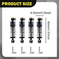 thumbnail image 7 of LeeQinersw 4Pcs RC Car Shock Absorber Damper DIY Replacement Sturdy for 1/24 D90 Fcx24M grey, 7 of 7