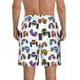 thumbnail image 3 of Kdxio Cartoon Monster Trucks1 Pattern Mens Casual Shorts - Drawstring Summer Beach Sports Shorts for Men, 3 of 9