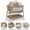 Khaki, variant on suihuooo 4-in-1 Rocking Baby Bassinet with Wheels and Storage Basket 7 Height Adjustable Mosquito Net for Newborn,Gray