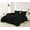 Black, variant on DNG Creations 5 Piece Diamond Ruffle Comforter 100% Egyptian Cotton, 800TC - Solid Purple Colour - Super Soft 550 GSM All Season ( California King - Size )