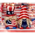 thumbnail image 2 of Ceramic Patriot Gnome Salt and Pepper Shakers, July 4th Decor, Independence Day Decor, Fairy Garden Decor, Patriotic Gift, Gnome Collector Gift, 2 of 5