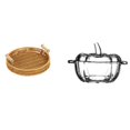 thumbnail image 1 of Cesta De Frutas De Vidrio Tejido Con Forma De Calabaza, Tazón Para Servir Bocadillos Con Tapa, Plato De Pan Transparente, Tarro De Galletas Para Almacenamiento De Escritorio, 1 of 8