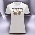 thumbnail image 3 of Playera Blusa Cherry Cerezas Animal Print Color Blanco Talla Mediana Marca Emil SaEs, 3 of 4