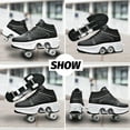 thumbnail image 5 of Roller Skate Shoes for Men, Double-Row Deform Wheel Automatic Walking Shoes, Retractable Roller Skate, Shoes with Wheels, Skating Shoes for Outdoor Fun & Fitness, 5 of 7