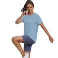 thumbnail image 3 of Ronuti Fall Winter Workout Tops for Women UPF 50+ Breathable Quick Dry Loose Fit T Shirt Outdoor Yoga Running Hiking Gym Tee Top, 3 of 7