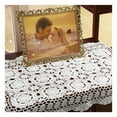 thumbnail image 3 of Rectangular Cotton Handmade Crochet Lace Table Runner Doilies Table Dresser Scarf Décor, 3 of 5