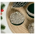 thumbnail image 4 of 10-Piece Flocked Christmas Ornament Balls with Hanging Rope for Festive Tree and Home Decor, 4 of 7