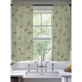 thumbnail image 2 of Sage Green Floral Sheer Curtains 72 Inch Length 2 Panels Set Window Treatments, Vintage Spring Botanical Flowers Rod Pocket Semi Curtains for Living Room/Bedroom/Kitchen Décor, 104"W x 72"L, 2 of 7