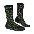thumbnail image 2 of Goofa Space Rockets Printed Men's Crew Socks, Soft Durable Breathable Moisture-Wicking with Odor Control Cotton socks, 2 of 9