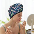 thumbnail image 6 of Xecao Dinosaur Print Hair Towel, Hair Turbans for Wet Hair, Drying Hair Wrap for Curly Hair Women,Coral Velvet Dry Hair Cap,Dry Hair Hat, 6 of 6